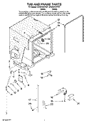 Part Location Diagram of W10119337 Whirlpool Door Strike