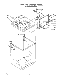 TOP AND CABINET, LIT/OPTIONAL Diagram and Parts List for KAWE660WWH3  KitchenAid Washer