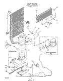 UNIT Diagram and Parts List for EV15HEXPW0  Whirlpool Freezer