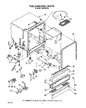 TUB ASSEMBLY, LIT/OPTIONAL Diagram and Parts List for DU8300XX3  Whirlpool Dishwasher