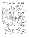 LINER, LIT/OPTIONAL Diagram and Parts List for RT14DKXBL00  Roper Refrigerator
