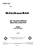 SECTION Diagram and Parts List for KECT305VAL2  KitchenAid Cooktop