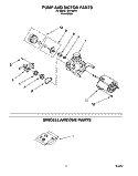 PUMP AND MOTOR, MISCELLANEOUS Diagram and Parts List for WU1000Y1  Roper Dishwasher