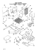 UNIT Diagram and Parts List for ED22GWXFT05  Whirlpool Refrigerator