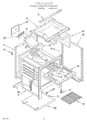 SECTION Diagram and Parts List for SF302BSYN1  Whirlpool Range