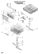 DISHRACK, LIT/OPTIONAL Diagram and Parts List for DU930QWDQ0  Whirlpool Dishwasher