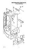 REFRIGERATOR LINER Diagram and Parts List for KSRS27QXWH00  KitchenAid Refrigerator