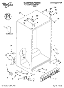 CABINET, LITERATURE Diagram and Parts List for 7ED0GTQXKQ01  Whirlpool Refrigerator