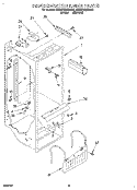 REFRIGERATOR LINER Diagram and Parts List for 4ED27DQXDN00  Whirlpool Refrigerator