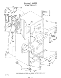 CABINET Diagram and Parts List for ET18HKXSW0A  Whirlpool Refrigerator