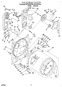 BULKHEAD Diagram and Parts List for KGYE670BAL1  KitchenAid Dryer