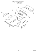TOP VENTING, OPTIONAL Diagram and Parts List for KEBS107DSS9  KitchenAid Wall Oven