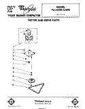 MOTOR AND DRIVE , LIT/OPTIONAL Diagram and Parts List for TU4000XMP0  Whirlpool Trash Compactor