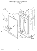 REFRIGERATOR DOOR Diagram and Parts List for 3XKVN490F00  Whirlpool Refrigerator