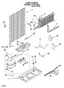 UNIT PARTS Diagram and Parts List for TT14DKXKQ03  Estate Refrigerator