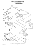 FREEZER LINER PARTS Diagram and Parts List for GX2FHDXVY08  Whirlpool Refrigerator
