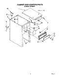 CABINET AND CONTROL Diagram and Parts List for TC4700XYP1  Whirlpool Trash Compactor