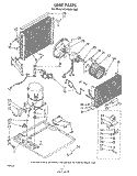UNIT PARTS Diagram and Parts List for ACH184XM0  Whirlpool Air Conditioner