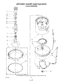 AGITATOR, BASKET AND TUB Diagram and Parts List for KAWE850VAL0  KitchenAid Washer