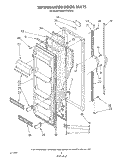 REFRIGERATOR DOOR Diagram and Parts List for ED20PKXWG00  Whirlpool Refrigerator