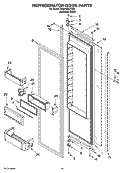 REFRIGERATOR DOOR PARTS Diagram and Parts List for KSSP42QTS00  KitchenAid Refrigerator