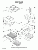 SHELF PARTS Diagram and Parts List for 5GFC20PRYA0  Whirlpool Refrigerator