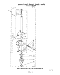 BRAKE AND DRIVE TUBE Diagram and Parts List for LA3400XTW0  Whirlpool Washer