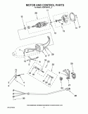 MOTOR AND CONTROL PARTS Diagram and Parts List for KSM150APSCS0  KitchenAid Mixer