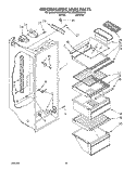REFRIGERATOR LINER Diagram and Parts List for ED20PKXAN00  Whirlpool Refrigerator