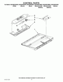 CONTROL PARTS Diagram and Parts List for KSCS25FVBT02  KitchenAid Refrigerator