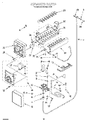 ICEMAKER, LIT/OPTIONAL Diagram and Parts List for KSSS48QDX03  KitchenAid Refrigerator