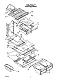 SHELF Diagram and Parts List for ET20GMXYW01  Whirlpool Refrigerator