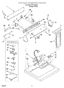 SECTION Diagram and Parts List for RES7648KQ0  Roper Dryer