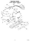 CONTROL Diagram and Parts List for 4YGD25DCHW01  Whirlpool Refrigerator