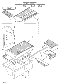 SHELF PARTS, OPTIONAL PARTS Diagram and Parts List for ET8WTKXKT03  Whirlpool Refrigerator