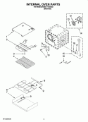 INTERNAL OVEN PARTS Diagram and Parts List for KEBS177SSS03  KitchenAid Wall Oven