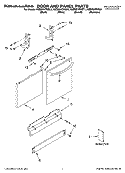 Part Location Diagram of 8524453 Whirlpool PANEL, FULL FRONT BISQUE