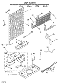 UNIT PARTS Diagram and Parts List for ET6WSKYKQ02  Whirlpool Refrigerator