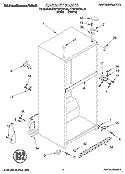 CABINET Diagram and Parts List for KTRP18KDWH03  Whirlpool Refrigerator