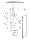 FREEZER DOOR Diagram and Parts List for GD27DIXHB02  Whirlpool Refrigerator