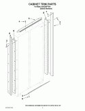 CABINET TRIM PARTS Diagram and Parts List for KSSO36FTX04  KitchenAid Refrigerator