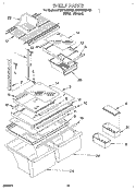 SHELF, LIT/OPTIONAL Diagram and Parts List for ET20PMXDN00  Whirlpool Refrigerator
