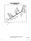 WIRING HARNESS Diagram and Parts List for RB100PXV3  Whirlpool Wall Oven