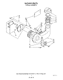 BLOWER Diagram and Parts List for 4KUDA220T3  KitchenAid Dishwasher