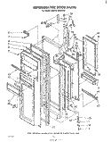 REFRIGERATOR DOOR , LIT/OPTIONAL Diagram and Parts List for EHD261MMWR1  Whirlpool Refrigerator