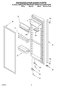 REFRIGERATOR DOOR PARTS Diagram and Parts List for KSRS27ILSS03  KitchenAid Refrigerator