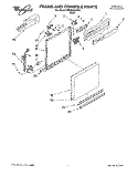 FRAME AND CONSOLE Diagram and Parts List for DP920QWDB3  Whirlpool Dishwasher