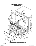 FRAME AND TANK Diagram and Parts List for KUDI220WWH0  KitchenAid Dishwasher