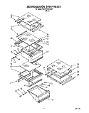 REFRIGERATOR SHELF Diagram and Parts List for KSRB22QABL00  KitchenAid Refrigerator