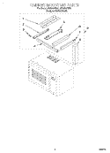 CABINET MOUNTING Diagram and Parts List for MT8068SEQ1  Whirlpool Microwave